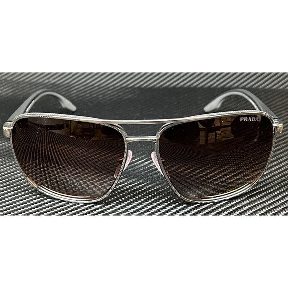 Prada Gunmetal Men's 62mm Sunglasses - Picture 2 of 4